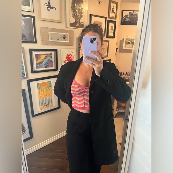 Banana republic black wool coat - Picture 3 of 6